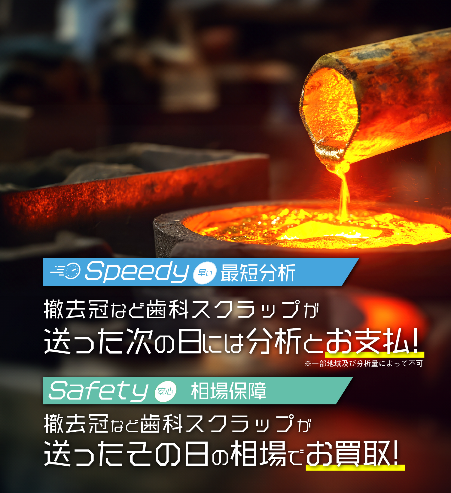 金パラ撤去冠146.1g 歯科金属・金パラ買取価格相場チャート/本日の